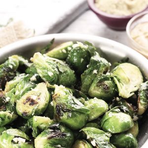 Teaspoonful of Pickled Brussels Sprouts with Ham